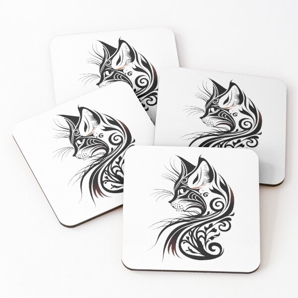 Item preview, Cute Tribal Cat designed and sold by ShadowAndSlate.