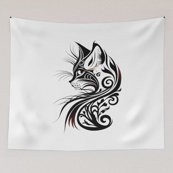 Item preview, Cute Tribal Cat designed and sold by ShadowAndSlate.