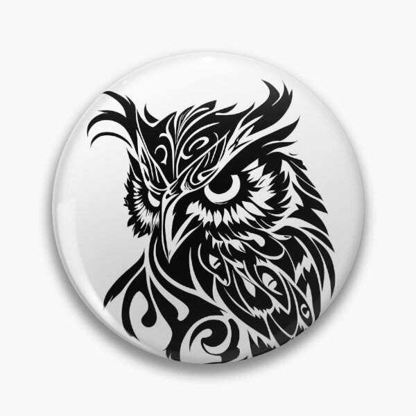 Artikelvorschau, Tribal Style Owl entworfen und verkauft von ShadowAndSlate.