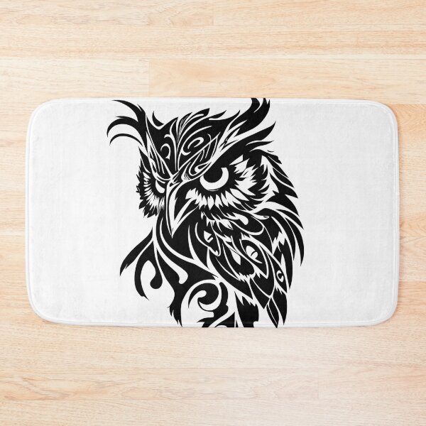 Aperçu de l'œuvre Tribal Style Owl créée et vendue par ShadowAndSlate.