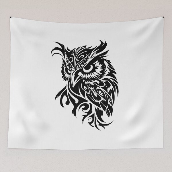 Artikelvorschau, Tribal Style Owl entworfen und verkauft von ShadowAndSlate.