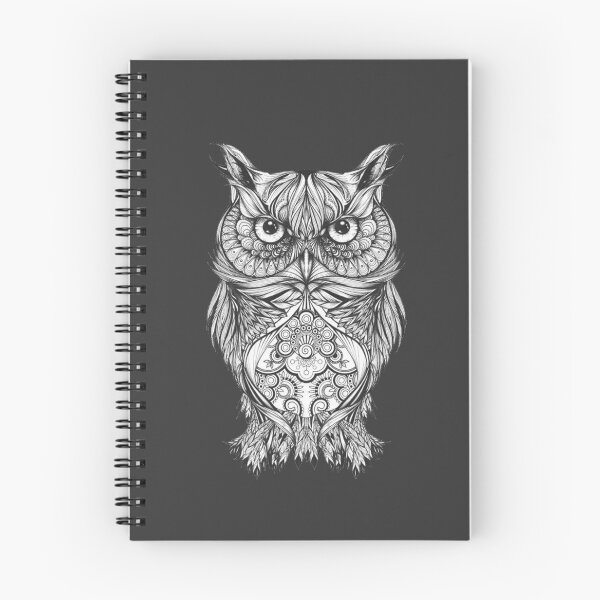 Item preview, Scary Owl Art Drawing Essential T-Shirt designed and sold by Oussama Sammam.