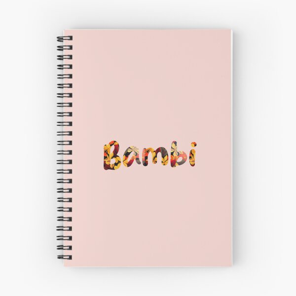 Item preview, Nombre floral de Bambi: Nombre de Bambi con flores designed and sold by ABCDEmily ©.