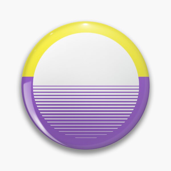 Item preview, Nonbinary Pride Minimalist Sunset designed and sold by everything4eva.