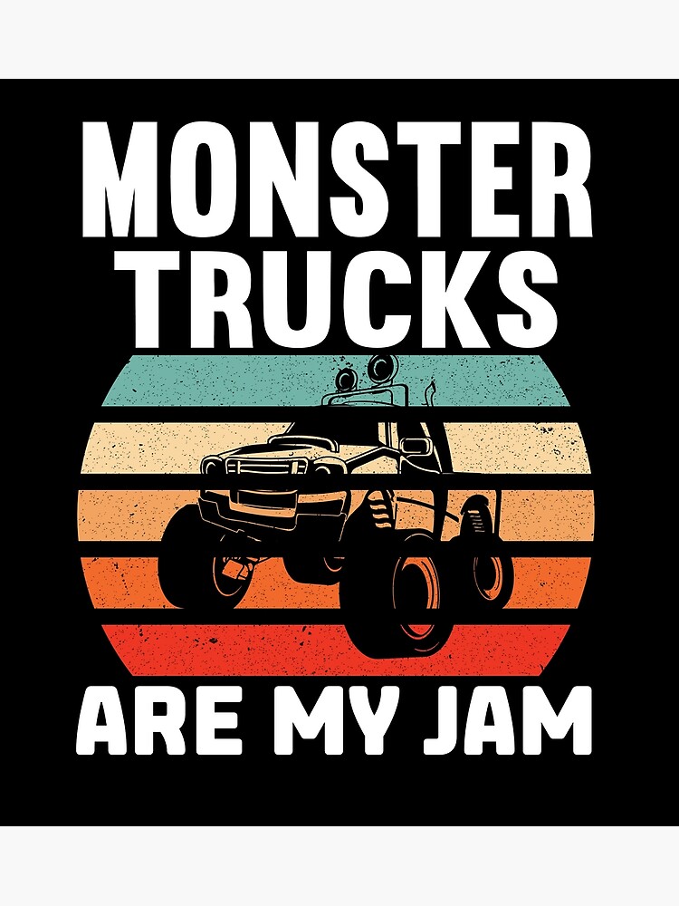 Disover monster truck are my jam Premium Matte Vertical Poster