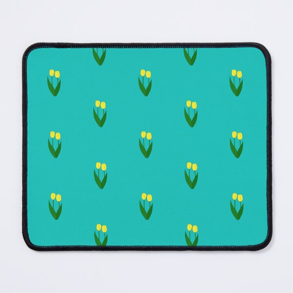 Item preview, Tulip Yellow on Blue designed and sold by TheScraggyBeard.