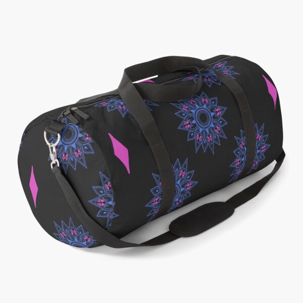 Item preview, Flower patterns blue on black  designed and sold by Chaoticzarts.