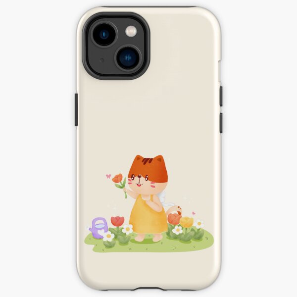 Cat in the garden iPhone Tough Case