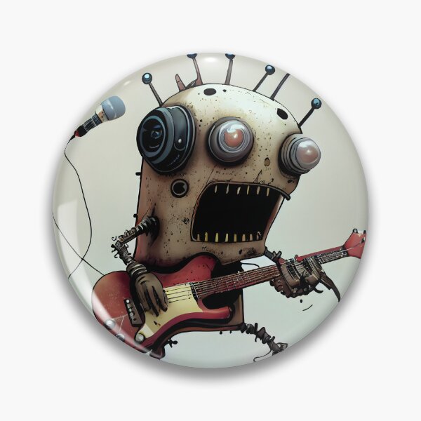Item preview, "Rhythmic Robotics: The Futuristic Musician" designed and sold by digitalbrosse.