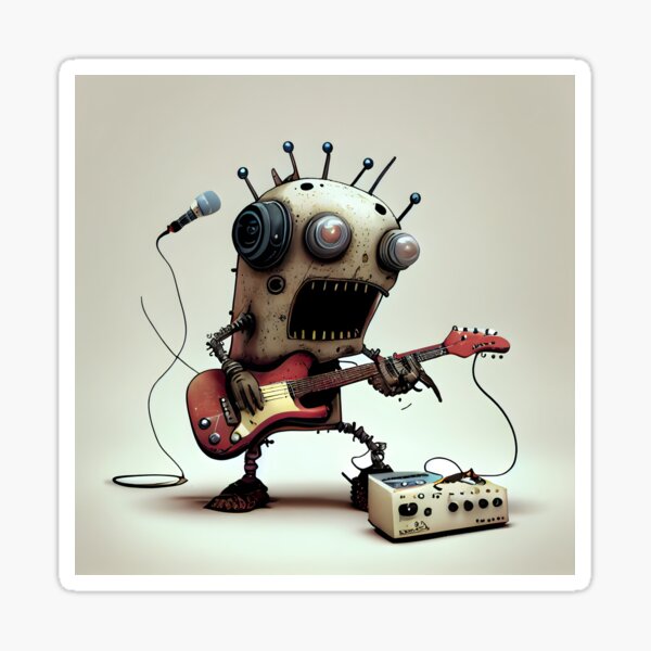 ROBOT MUSIC' Sticker