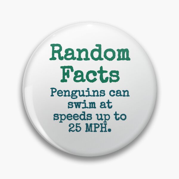 Item preview, Penguins Can Swim At Speeds Up To 25 MPH - Trivia Fact designed and sold by CrankyOldDude.