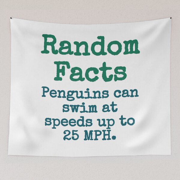 Item preview, Penguins Can Swim At Speeds Up To 25 MPH - Trivia Fact designed and sold by CrankyOldDude.