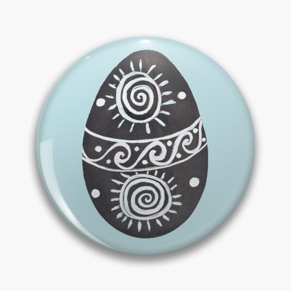 Item preview, Black and white Handpainted Pysanka designed and sold by Wolshebnaja.