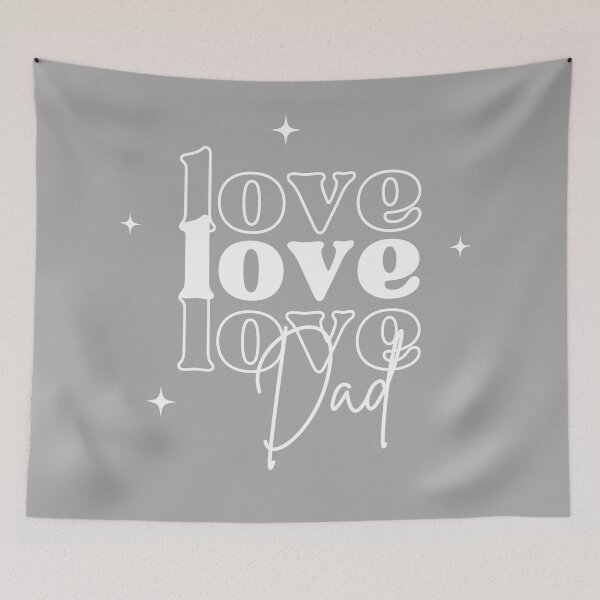 Item preview, Love, Love, Love Dad | Text-Based Design (White) designed and sold by Strad Digital ART.