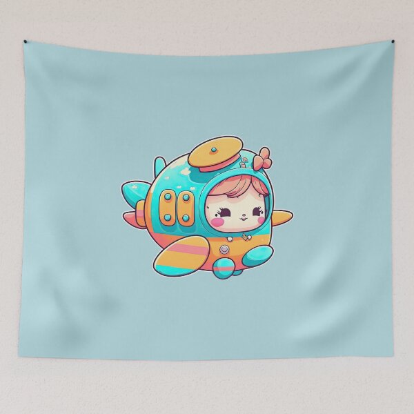 Item preview, Funny Airplane Captain Girl Soaring Through the Skies Taking Flight With Humor designed and sold by ultra-cute.