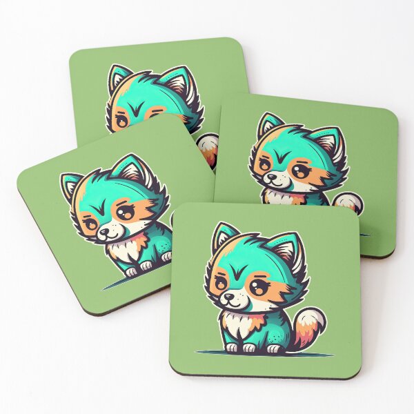 Item preview, Cute Lovely Magical Wolf Adorable Kawaii Animal designed and sold by ultra-cute.