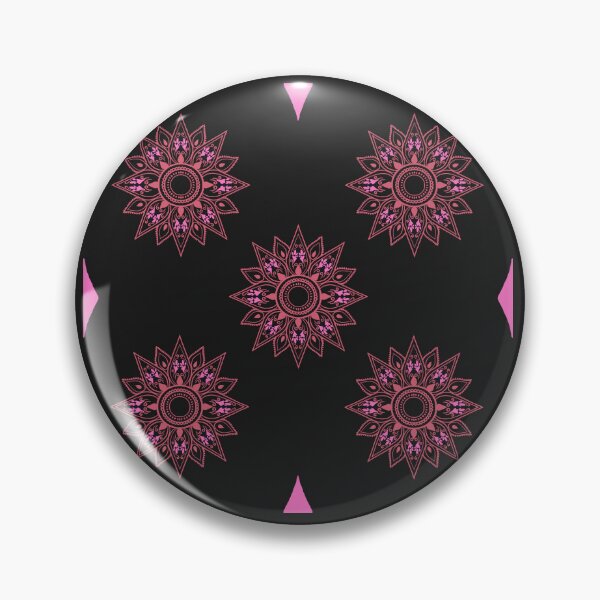 Item preview, Flower patterns red on black  designed and sold by Chaoticzarts.