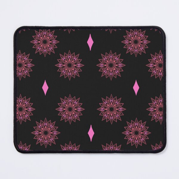 Item preview, Flower patterns red on black  designed and sold by Chaoticzarts.