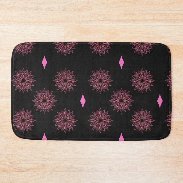Item preview, Flower patterns red on black  designed and sold by Chaoticzarts.