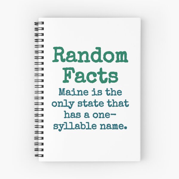 Item preview, Maine Is The Only State - Trivia Fact designed and sold by CrankyOldDude.