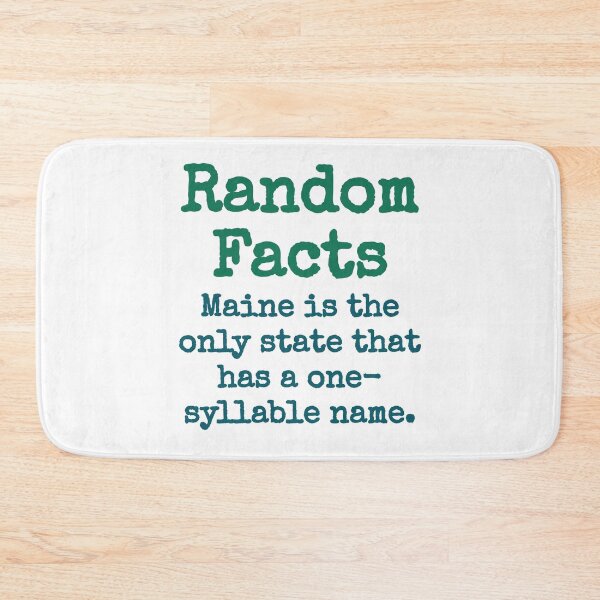 Item preview, Maine Is The Only State - Trivia Fact designed and sold by CrankyOldDude.