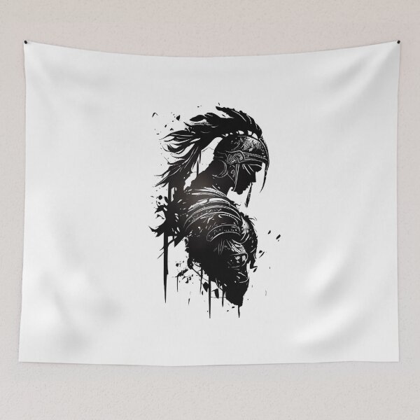 Item preview, Spartan Warrior Silhouette designed and sold by ShadowAndSlate.