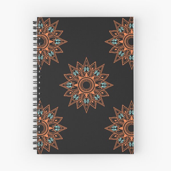 Item preview, Flower bright orange on black  designed and sold by Chaoticzarts.