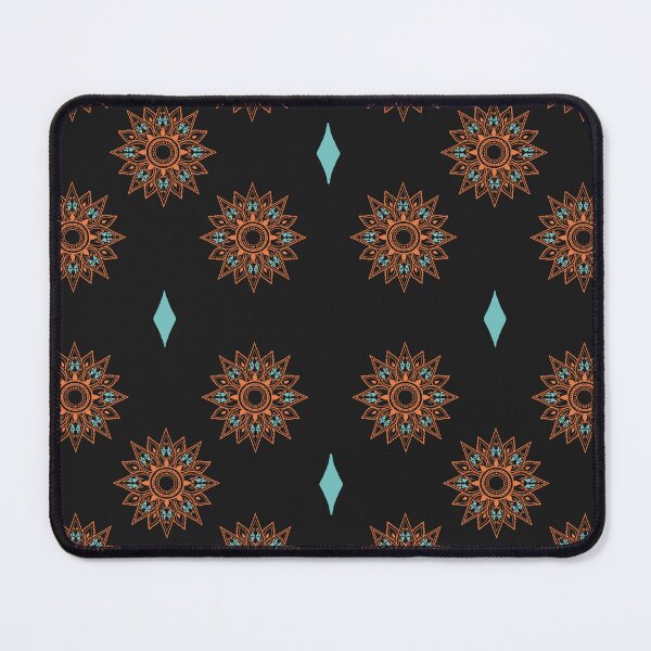 Item preview, Flower bright orange on black designed and sold by Chaoticzarts.