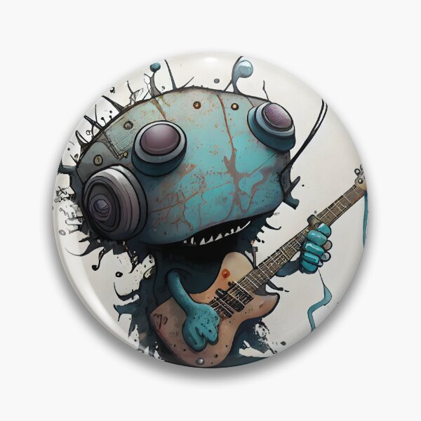 Item preview, "Rhythmic Robotics: The Futuristic Musician" designed and sold by digitalbrosse.