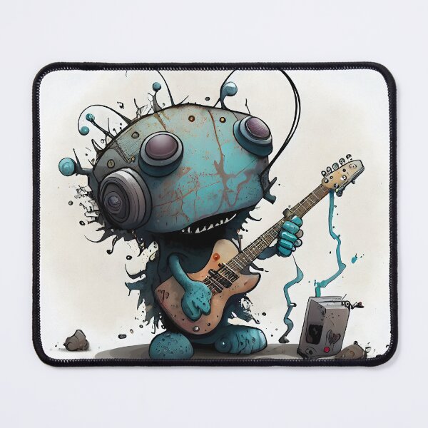 Item preview, "Rhythmic Robotics: The Futuristic Musician" designed and sold by digitalbrosse.