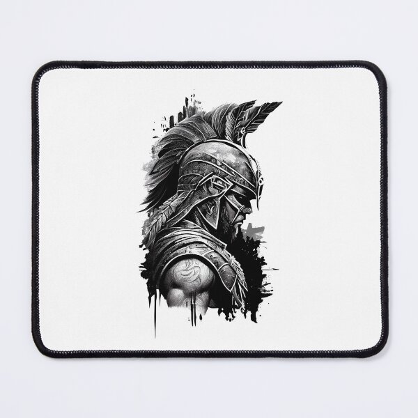 Item preview, Ink Spartan Warrior designed and sold by ShadowAndSlate.