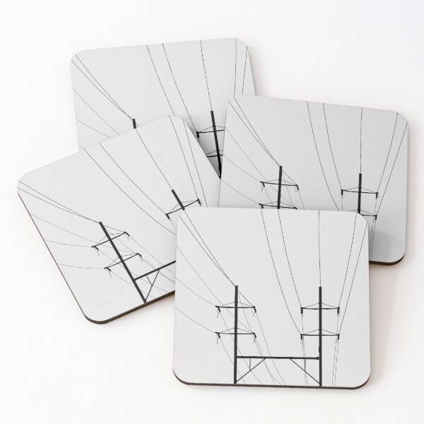 Item preview, Electricity wires pylon landscape  designed and sold by TinyArtCorner.