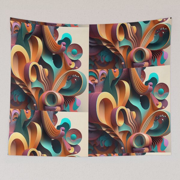Item preview, Vibrant and Colorful Abstract Design designed and sold by EnzoZs.