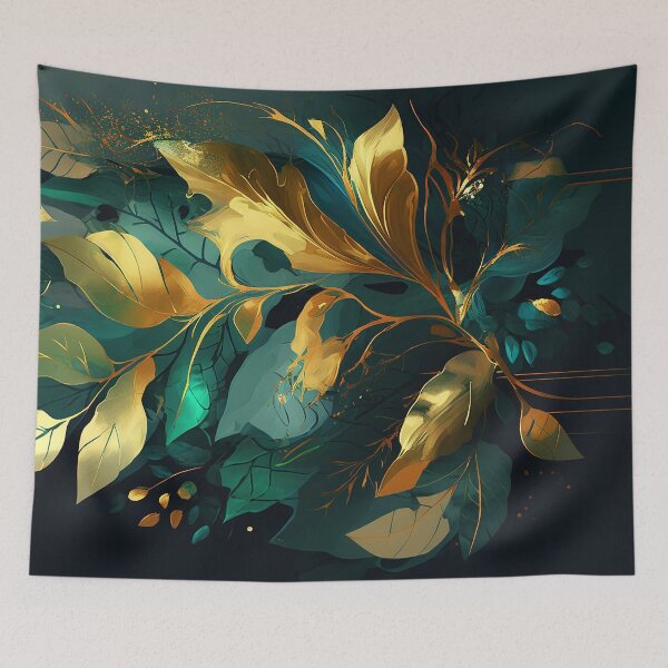 Artikelvorschau, Abstract Gold & Leaf Art entworfen und verkauft von elnixart.