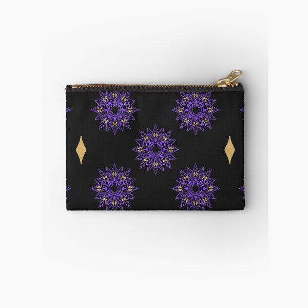 Item preview, Flower patterns violet on black  designed and sold by Chaoticzarts.