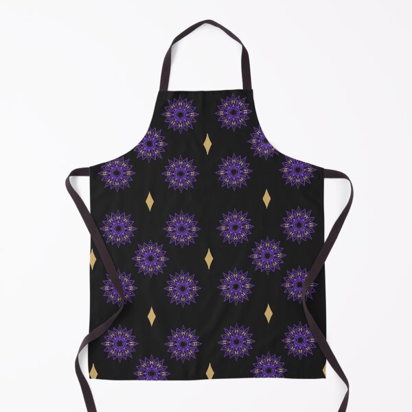 Item preview, Flower patterns violet on black designed and sold by Chaoticzarts.
