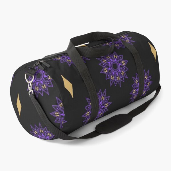 Item preview, Flower patterns violet on black  designed and sold by Chaoticzarts.
