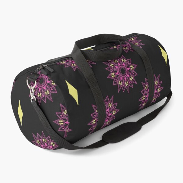 Item preview, Flower patterns magenta on black  designed and sold by Chaoticzarts.