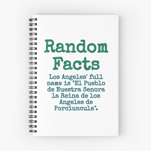 Item preview, Los Angeles' Full Name - Trivia Fact designed and sold by CrankyOldDude.
