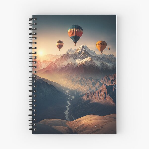 Item preview, Hot air balloon in the mountains designed and sold by JDA-Shop.
