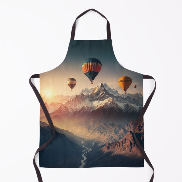 Item preview, Hot air balloon in the mountains designed and sold by JDA-Shop.