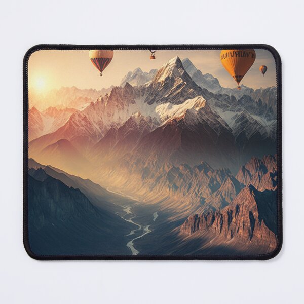 Item preview, Hot air balloon in the mountains designed and sold by JDA-Shop.