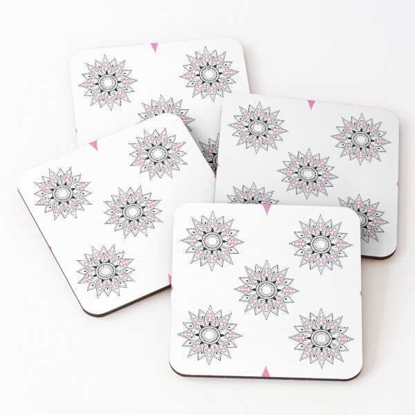 Item preview, Flower patterns black on white  designed and sold by Chaoticzarts.