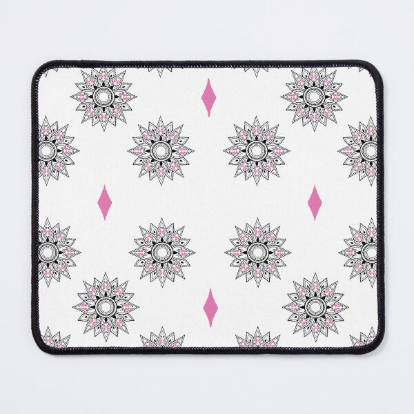 Item preview, Flower patterns black on white designed and sold by Chaoticzarts.