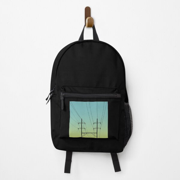 Item preview, Electricity wires pylon green landscape designed and sold by TinyArtCorner.