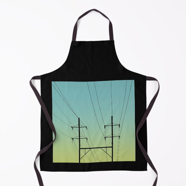 Item preview, Electricity wires pylon green landscape  designed and sold by TinyArtCorner.
