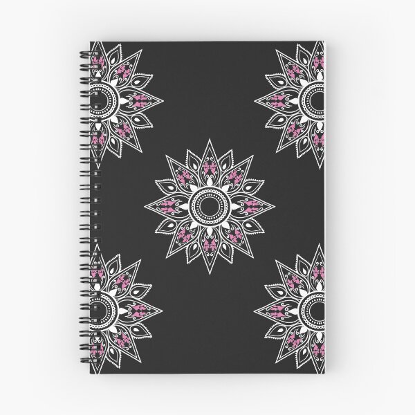Item preview, Flower patterns white on black  designed and sold by Chaoticzarts.