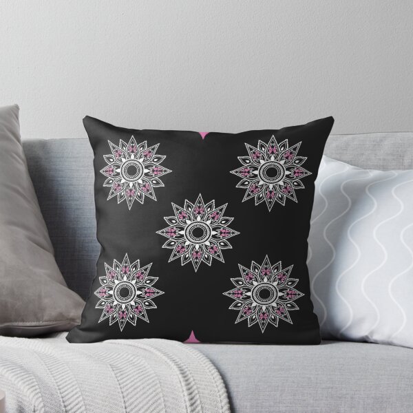 Item preview, Flower patterns white on black  designed and sold by Chaoticzarts.