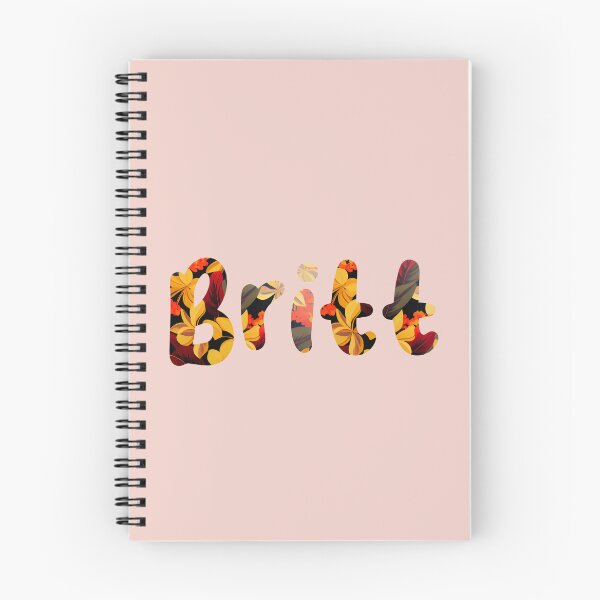 Item preview, Floral Britt Name : Britt Name With Flowers  designed and sold by ABCDEmily ©.
