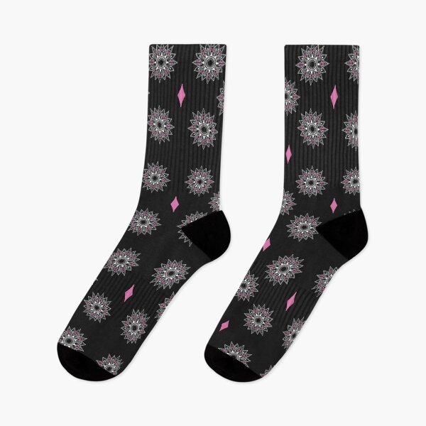 Item preview, Flower patterns white on black  designed and sold by Chaoticzarts.